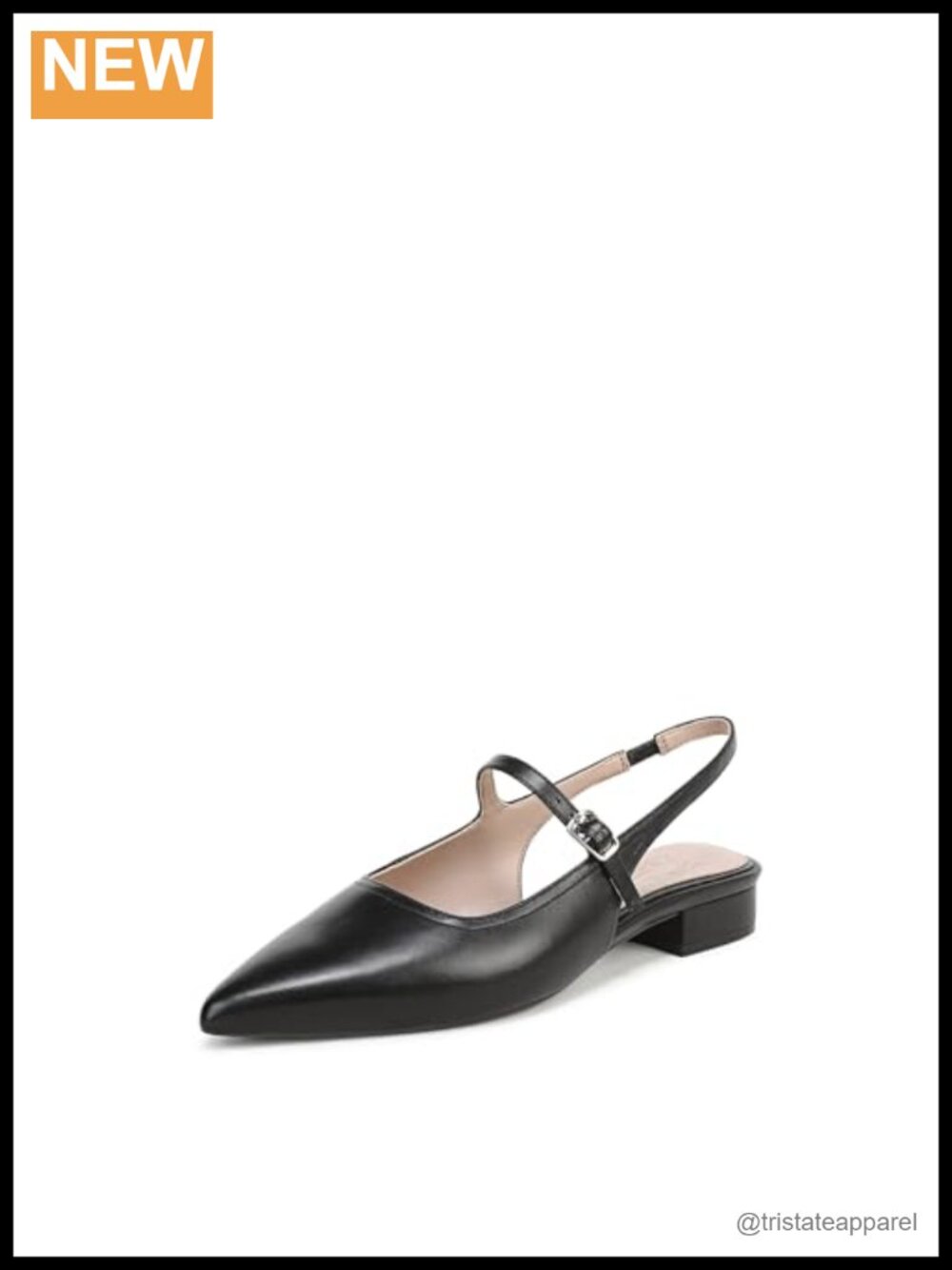 Naturalizer Sadie Pointed Toe Slingback Block Heel Dress Shoes
